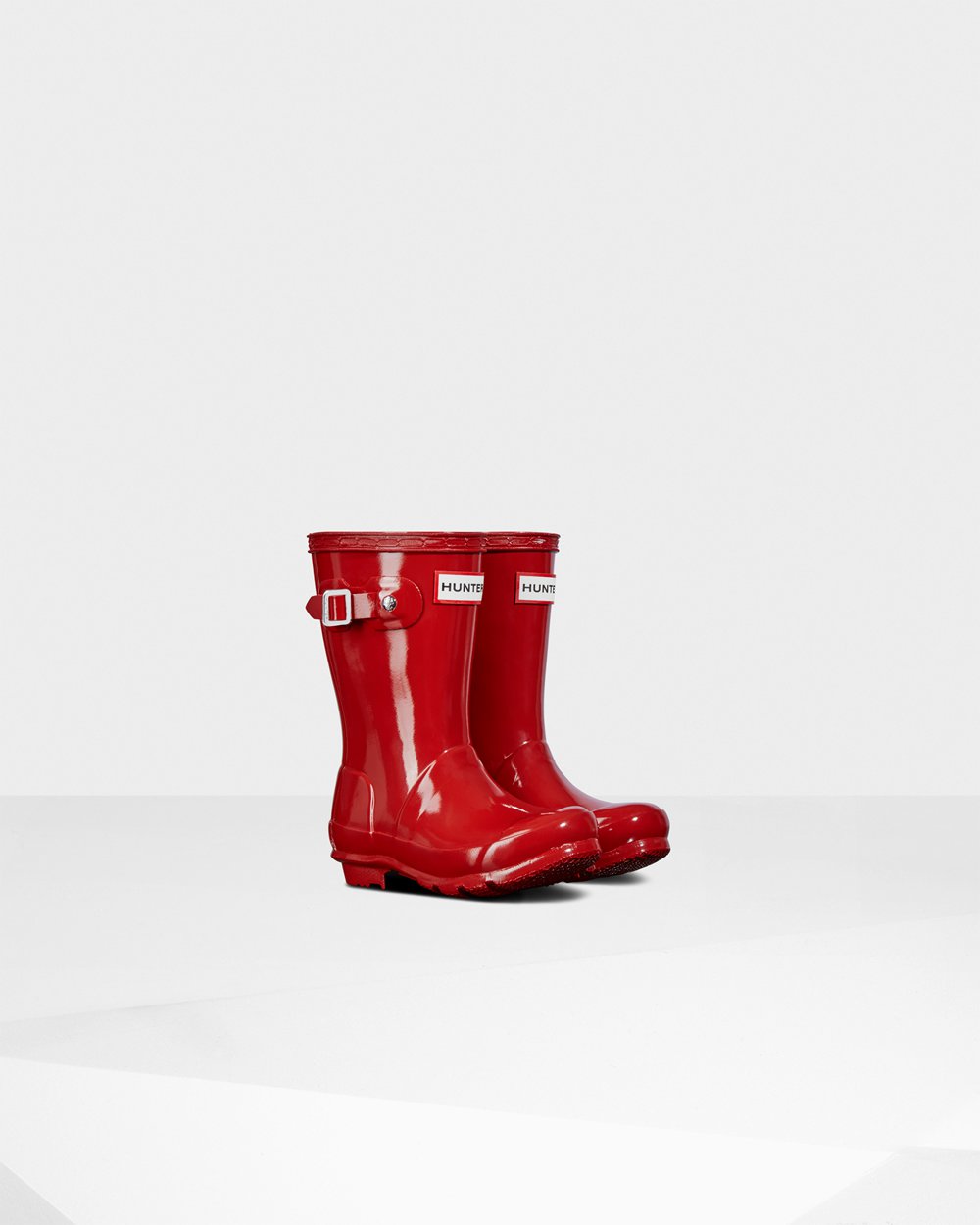 Botas De Agua Hunter Niños Original Little Gloss - Rojas - Argentina 8751PCAXM